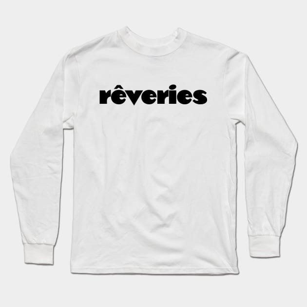 Reveries (black) Long Sleeve T-Shirt by Belcordi